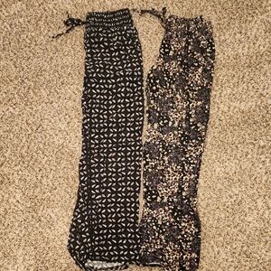 Bundle: Maurices Black and Multicolor Textured Pants